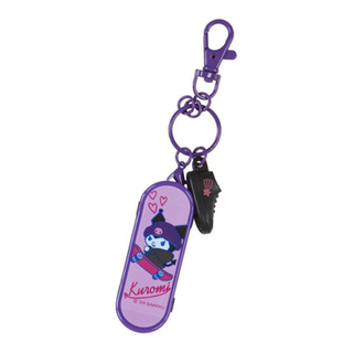 Opened Kuromi Sanrio Skateboard Keychain Blind Box