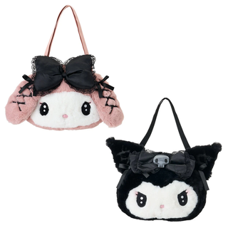 Sanrio Midnight Melokuro Plush Tote Bag
