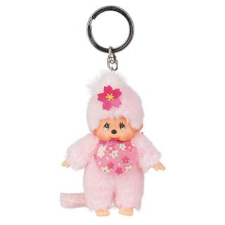 Monchhichi Cherry Blossom Keychain
